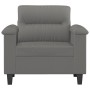 Sillón de tela microfibra gris oscuro 60 cm de , Sofás - Ref: Foro24-359551, Precio: 167,16 €, Descuento: %