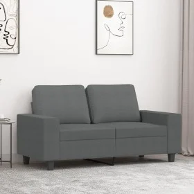2-seater sofa in dark gray fabric 120 cm by , Sofas - Ref: Foro24-359384, Price: 240,66 €, Discount: %