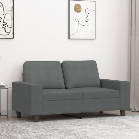 2-seater sofa in dark gray fabric 120 cm by , Sofas - Ref: Foro24-359384, Price: 244,25 €, Discount: %