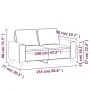 2-seater sofa in dark gray fabric 120 cm by , Sofas - Ref: Foro24-359384, Price: 240,66 €, Discount: %
