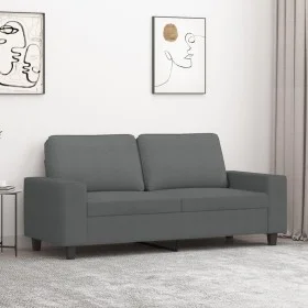 2-seater sofa in dark gray fabric 140 cm by , Sofas - Ref: Foro24-359392, Price: 274,40 €, Discount: %