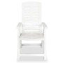 Reclining garden chairs, 2 units, white plastic by vidaXL, Garden chairs - Ref: Foro24-43895, Price: 160,35 €, Discount: %