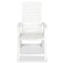 Reclining garden chairs, 2 units, white plastic by vidaXL, Garden chairs - Ref: Foro24-43895, Price: 156,53 €, Discount: %