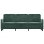Dunkelgrünes 3-Sitzer-Sofa aus Samt, 180 cm von , Sofas - Ref: Foro24-359454, Preis: 327,47 €, Rabatt: %