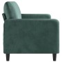 Dark green velvet 3-seater sofa 180 cm by , Sofas - Ref: Foro24-359454, Price: 331,83 €, Discount: %