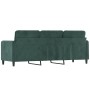 Dark green velvet 3-seater sofa 180 cm by , Sofas - Ref: Foro24-359454, Price: 331,83 €, Discount: %