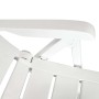 Sillas de jardín reclinables 2 unidades plástico blanco