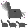 Sillón reclinable de tela gris oscuro de , Sillones - Ref: Foro24-373463, Precio: 216,18 €