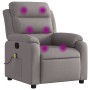 Sillón de masaje reclinable de tela gris taupé de , Sillones - Ref: Foro24-373482, Precio: 267,76 €, Descuento: %