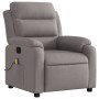 Sillón de masaje reclinable de tela gris taupé de , Sillones - Ref: Foro24-373482, Precio: 267,76 €, Descuento: %
