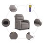Sillón de masaje reclinable de tela gris taupé de , Sillones - Ref: Foro24-373482, Precio: 267,76 €, Descuento: %