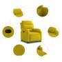 Sillón reclinable terciopelo amarillo de , Sillones - Ref: Foro24-373507, Precio: 219,75 €, Descuento: %