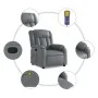 Liegender Massagesessel aus grauem Kunstleder von , Sessel - Ref: Foro24-373570, Preis: 218,59 €, Rabatt: %