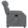Gray synthetic leather reclining massage chair by , Armchairs - Ref: Foro24-373570, Price: 224,12 €, Discount: %