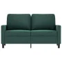 Dunkelgrünes 2-Sitzer-Sofa aus Samt, 120 cm von , Sofas - Ref: Foro24-359191, Preis: 231,88 €, Rabatt: %