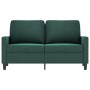 Dunkelgrünes 2-Sitzer-Sofa aus Samt, 120 cm von , Sofas - Ref: Foro24-359191, Preis: 227,43 €, Rabatt: %