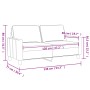 Dunkelgrünes 2-Sitzer-Sofa aus Samt, 120 cm von , Sofas - Ref: Foro24-359191, Preis: 227,43 €, Rabatt: %
