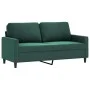 Dark green velvet 2-seater sofa 140 cm by , Sofas - Ref: Foro24-359201, Price: 253,97 €, Discount: %