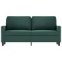 Dark green velvet 2-seater sofa 140 cm by , Sofas - Ref: Foro24-359201, Price: 253,97 €, Discount: %