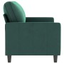 Dunkelgrünes 2-Sitzer-Sofa aus Samt, 140 cm von , Sofas - Ref: Foro24-359201, Preis: 253,97 €, Rabatt: %
