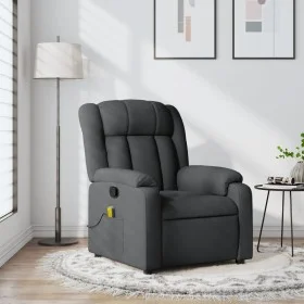 Dark Gray Fabric Reclining Massage Chair by , Armchairs - Ref: Foro24-373587, Price: 220,11 €, Discount: %