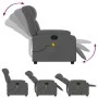 Dark Gray Fabric Reclining Massage Chair by , Armchairs - Ref: Foro24-373587, Price: 220,11 €, Discount: %