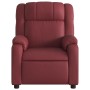 Sillón reclinable de cuero sintético rojo tinto de , Sillones - Ref: Foro24-373526, Precio: 214,80 €