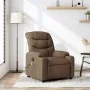 Sillón reclinable con masaje de tela marrón de , Sillones - Ref: Foro24-374160, Precio: 268,52 €, Descuento: %