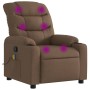 Brown Fabric Massage Recliner by , Armchairs - Ref: Foro24-374160, Price: 222,56 €, Discount: %