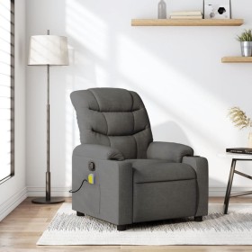 Dark Gray Fabric Reclining Massage Chair by , Armchairs - Ref: Foro24-374157, Price: 303,04 €, Discount: %