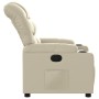 Cremefarbener Liegestuhl aus Kunstleder von , Sessel - Ref: Foro24-374134, Preis: 215,43 €, Rabatt: %