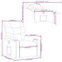 Cremefarbener Liegestuhl aus Kunstleder von , Sessel - Ref: Foro24-374134, Preis: 215,43 €, Rabatt: %