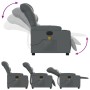 Gray synthetic leather reclining massage chair by , Armchairs - Ref: Foro24-374143, Price: 227,04 €, Discount: %