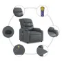 Liegender Massagesessel aus grauem Kunstleder von , Sessel - Ref: Foro24-374143, Preis: 223,63 €, Rabatt: %