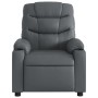 Gray synthetic leather reclining massage chair by , Armchairs - Ref: Foro24-374143, Price: 227,04 €, Discount: %
