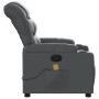 Gray synthetic leather reclining massage chair by , Armchairs - Ref: Foro24-374143, Price: 227,04 €, Discount: %