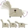 Cream Synthetic Leather Massage Recliner by , Armchairs - Ref: Foro24-374141, Price: 255,29 €, Discount: %