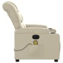 Cream Synthetic Leather Massage Recliner by , Armchairs - Ref: Foro24-374141, Price: 255,29 €, Discount: %