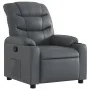 Sillón reclinable de cuero sintético gris de , Sillones - Ref: Foro24-374136, Precio: 209,61 €, Descuento: %