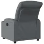 Sillón reclinable de cuero sintético gris de , Sillones - Ref: Foro24-374136, Precio: 209,61 €, Descuento: %