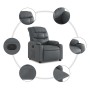 Grauer Sessel aus Kunstleder von , Sessel - Ref: Foro24-374136, Preis: 214,15 €, Rabatt: %