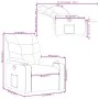 Sillón reclinable de cuero sintético gris de , Sillones - Ref: Foro24-374136, Precio: 209,61 €, Descuento: %