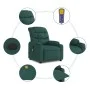 Sillón de masaje reclinable de tela verde oscuro de , Sillones - Ref: Foro24-374162, Precio: 270,33 €, Descuento: %
