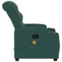Sillón de masaje reclinable de tela verde oscuro de , Sillones - Ref: Foro24-374162, Precio: 270,33 €, Descuento: %