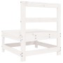 Central garden sofas 2 pcs solid white pine wood by , Modular outdoor sofas - Ref: Foro24-825514, Price: 124,57 €, Discount: %