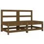 Central garden sofas 2 pcs solid pine wood honey brown by , Modular outdoor sofas - Ref: Foro24-825516, Price: 124,48 €, Disc...