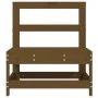 Central garden sofas 2 pcs solid pine wood honey brown by , Modular outdoor sofas - Ref: Foro24-825516, Price: 124,48 €, Disc...