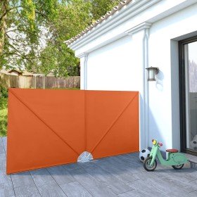 Toldo lateral plegable terraza color terracota 300x150 cm