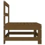 Central garden sofas 2 pcs solid pine wood honey brown by , Modular outdoor sofas - Ref: Foro24-825516, Price: 124,48 €, Disc...