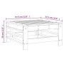 Gartenhocker aus massivem Kiefernholz von , Modulare Sofas für den Außenbereich - Ref: Foro24-825619, Preis: 58,18 €, Rabatt: %